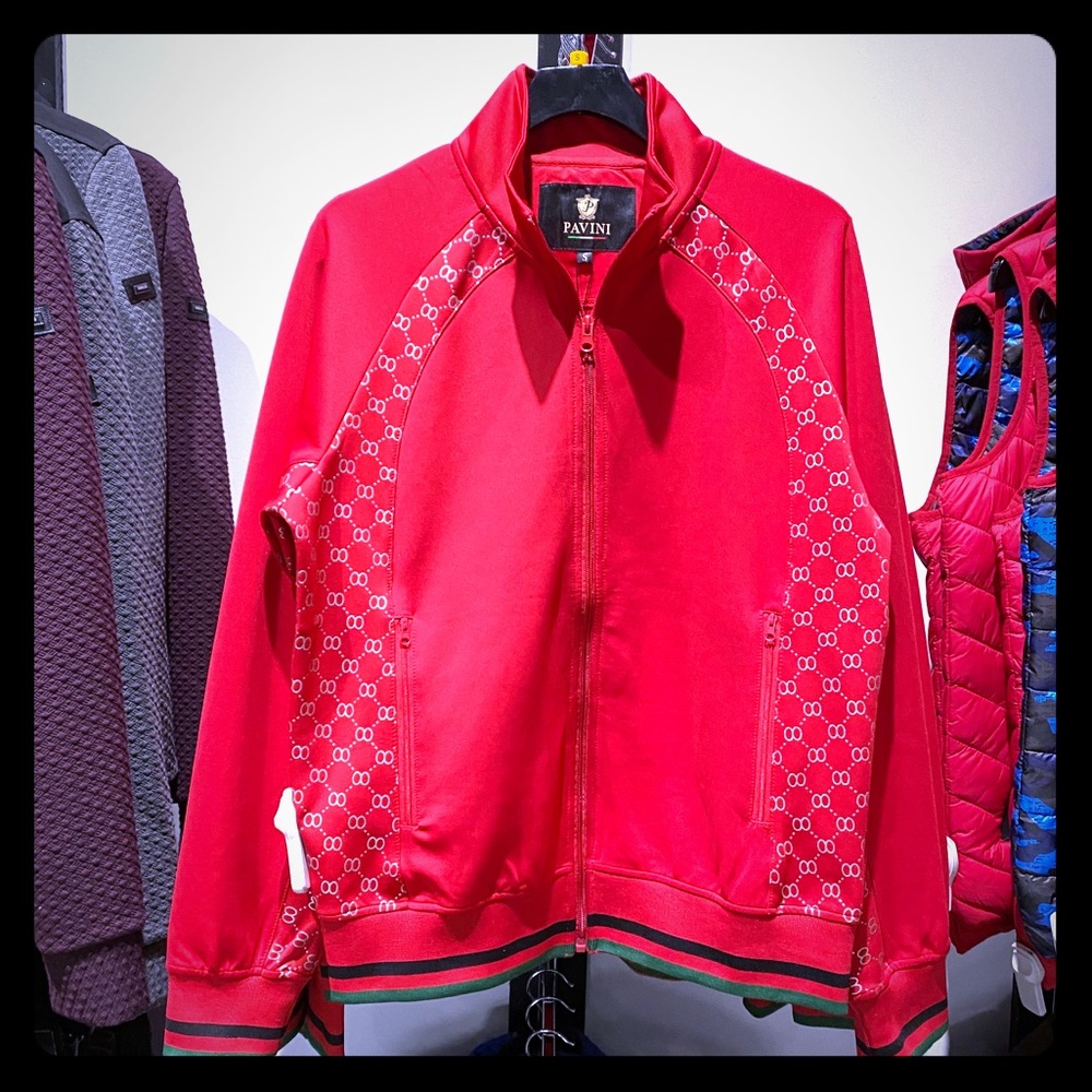 Pavini NEW unworn Red Track Jacket